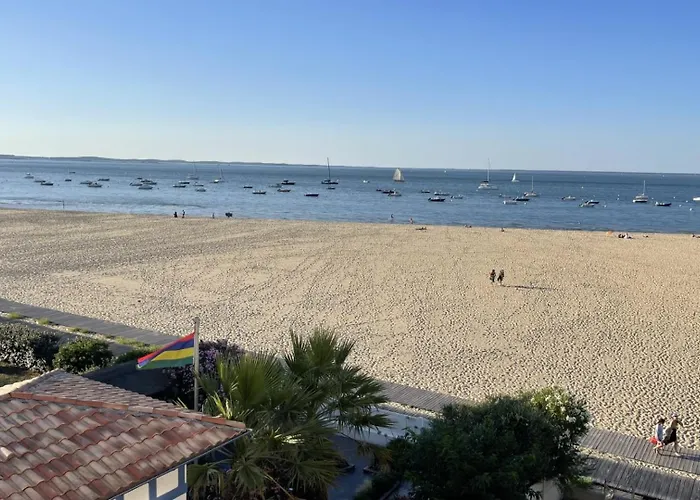 Premiere Ligne - Vue Exceptionnelle - Acces Direct - Grand Balcon - Parking Privatif Clos - A Pieds آركاشو